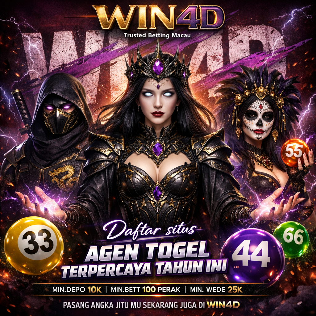 💥 WIN4D: Buronan Tetap Toto 4D, 3D, 2D & Macau Gampang Jackpot Dengan Agen Togel Online Tepercaya Tahun Ini!